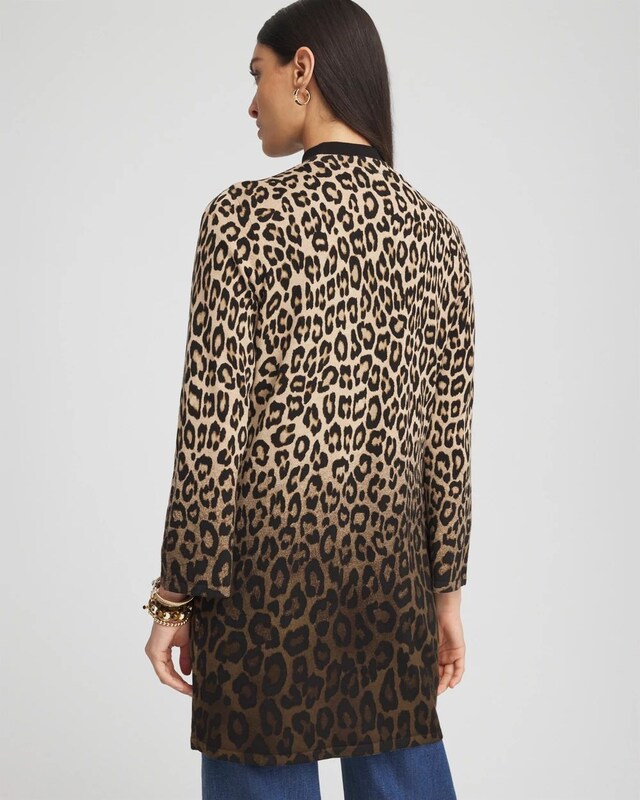 Flared Sleeve Leopard Cardigan - image 3